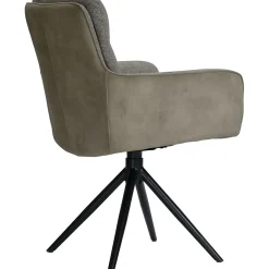 Eetkamerstoel Letta draaibaar velvet groen