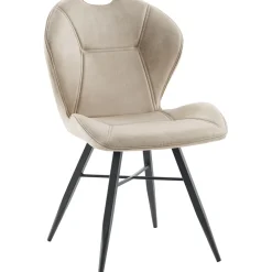 Eetkamerstoel Loana microvezel zandbeige