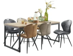 Eetkamerstoel Loana microvezel taupe