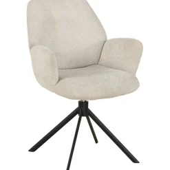 Eetkamerstoel Loranzo draaibaar beige