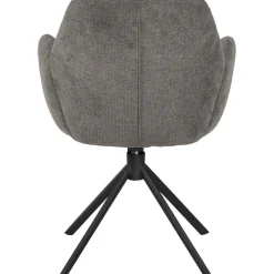 Eetkamerstoel Loranzo draaibaar antraciet
