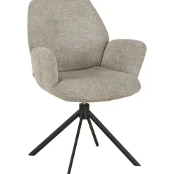 Eetkamerstoel Loranzo draaibaar grijs