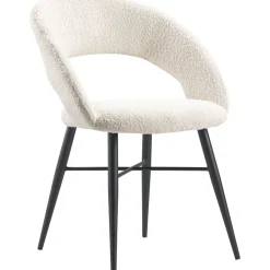 Eetkamerstoel Marasino bouclé ecru