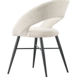 Eetkamerstoel Marasino bouclé ecru