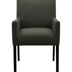 Eetkamerstoel met armleuning Avanza bouclé grijs