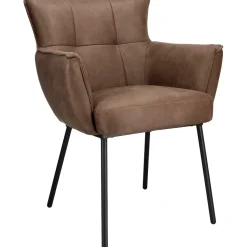 Eetkamerstoel Novile microleder bruin