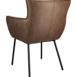 Eetkamerstoel Novile microleder bruin
