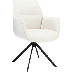 Eetkamerstoel Ombrone draaibaar chenille lichtgrijs