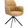 Eetkamerstoel Ombrone draaibaar chenille bruin