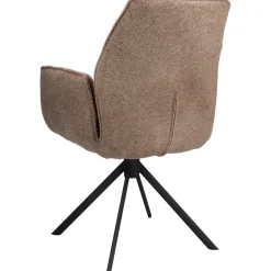 Eetkamerstoel Ombrone draaibaar chenille taupe