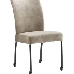 Eetkamerstoel Sessione velvet beige