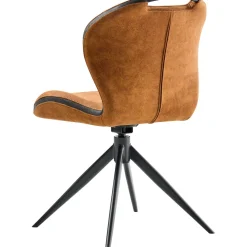 Eetkamerstoel Tantini draaibaar microvezel cognac