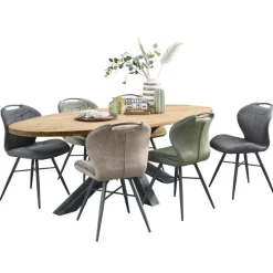 Eetkamerstoel Tantini microvezel taupe