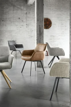 Eetkamerstoel Turelli lichtgrijs