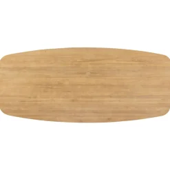 Eettafel Aska teak 260x110 cm Deens ovaal naturel brushed