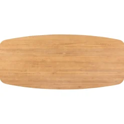 Eettafel Aska teak 180x90 cm Deens ovaal naturel brushed