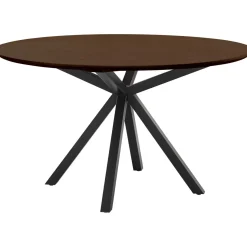 Eettafel Belvio 140 cm rond dark oak
