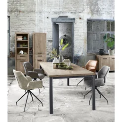 Eettafel Hevano eikenhout 130x80 cm rechthoekig