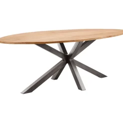 Eettafel Mesola mangohout 230x115 cm ovaal natural