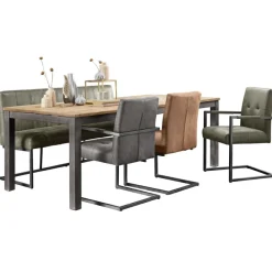 Eettafel Mesola mangohout 220x100 cm rechthoekig natural