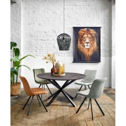 Eettafel Piastra 140 rond zwart