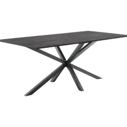 Eettafel Piastra 220x100 cm rechthoekig zwart