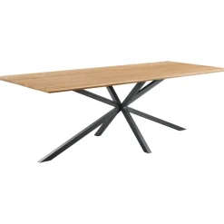 Eettafel Romaro teakhout 160x90 cm rechthoekig mix rough