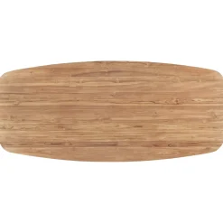 Eettafel Romaro teakhout 260x110 cm Deens ovaal mix rough