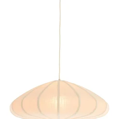 Hanglamp Cantilupo L wit linnen 1-lichts