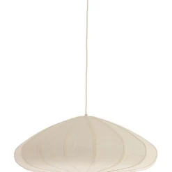 Hanglamp Cantilupo L wit linnen 1-lichts