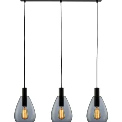 Hanglamp Felinio smoke glas 3-lichts