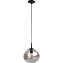 Hanglamp Macato zwart smoke glas 1-lichts