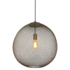 Hanglamp Maroggia bruin rond 50cm koper 1-lichts