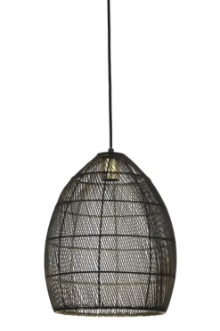 Hanglamp Marola zwart goud 37x30 cm