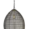 Hanglamp Marola zwart goud 53x40 cm