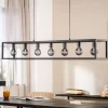 Hanglamp Tiamo zwart staal 7-lichts