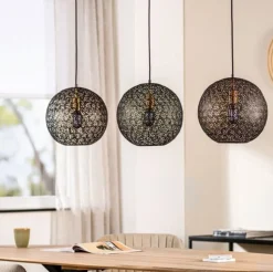 Hanglamp Tossica Ø 30 cm zwart staal 3-lichts