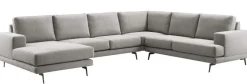 Hoekbank Acante HR-schuim zitting grijs