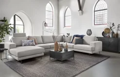 Hoekbank Acante HR-schuim zitting grijs