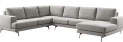 Hoekbank Acante HR-schuim zitting grijs