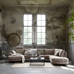 Hoekbank Aziri pocket visco zitting taupe