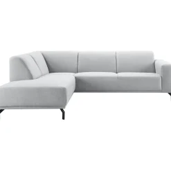 Hoekbank links Bellanti lichtgrijs basic comfort