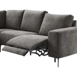 Hoekbank links Davanti pocket HR koudschuim donkergrijs