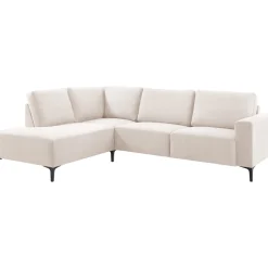 Hoekbank links Fabria beige basic comfort