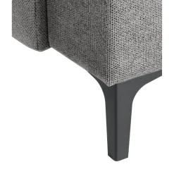 Hoekbank links Fabria polyetherschuim grijs