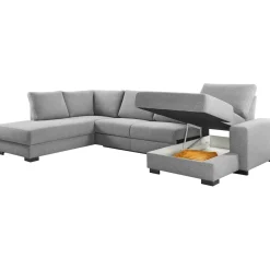 Hoekbank links Florance polyether grijs