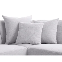 Hoekbank links Pantini lichtgrijs excellent comfort