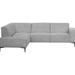 Hoekbank links Riccione lichtgrijs basic comfort