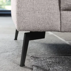 Hoekbank Moscato bonell HR-schuim zitting lichtgrijs