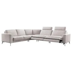 Hoekbank Moscato bonell HR-schuim zitting lichtgrijs